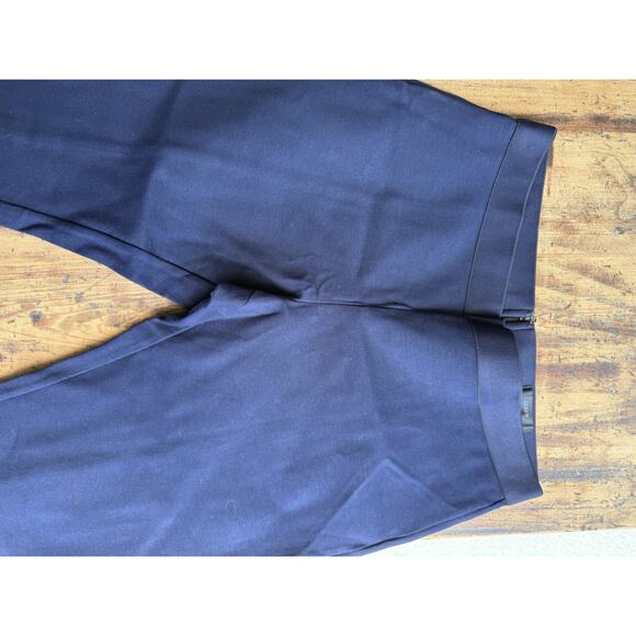 J. Crew Pixie Navy Blue Pants Elastic Waist Zipper Back - Size Women's 16R - Picture 7 of 8